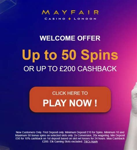 Mayfair casino bonus