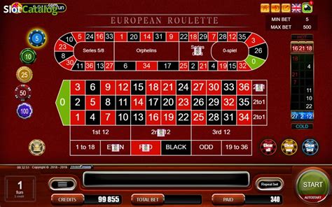 Slot European Roulette Belatra Games