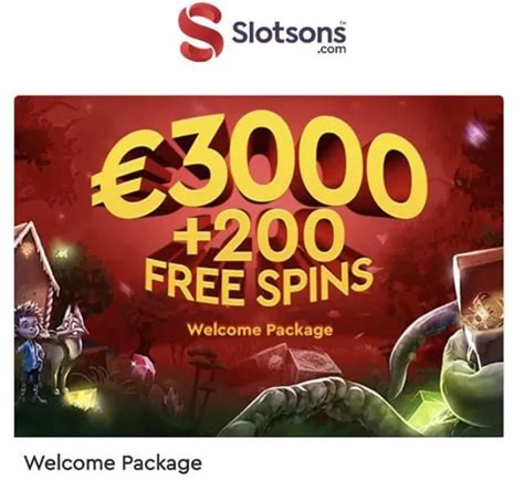 Slotsons casino app