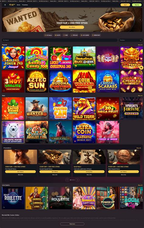 Wanted win casino online